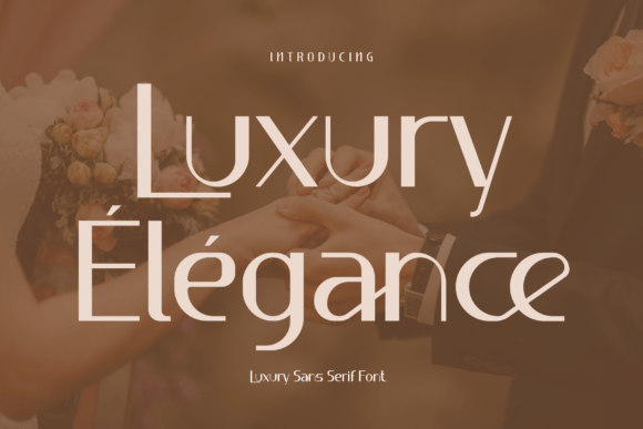 Luxury Élégance: A Playful Sans Serif Typeface for Modern Brands